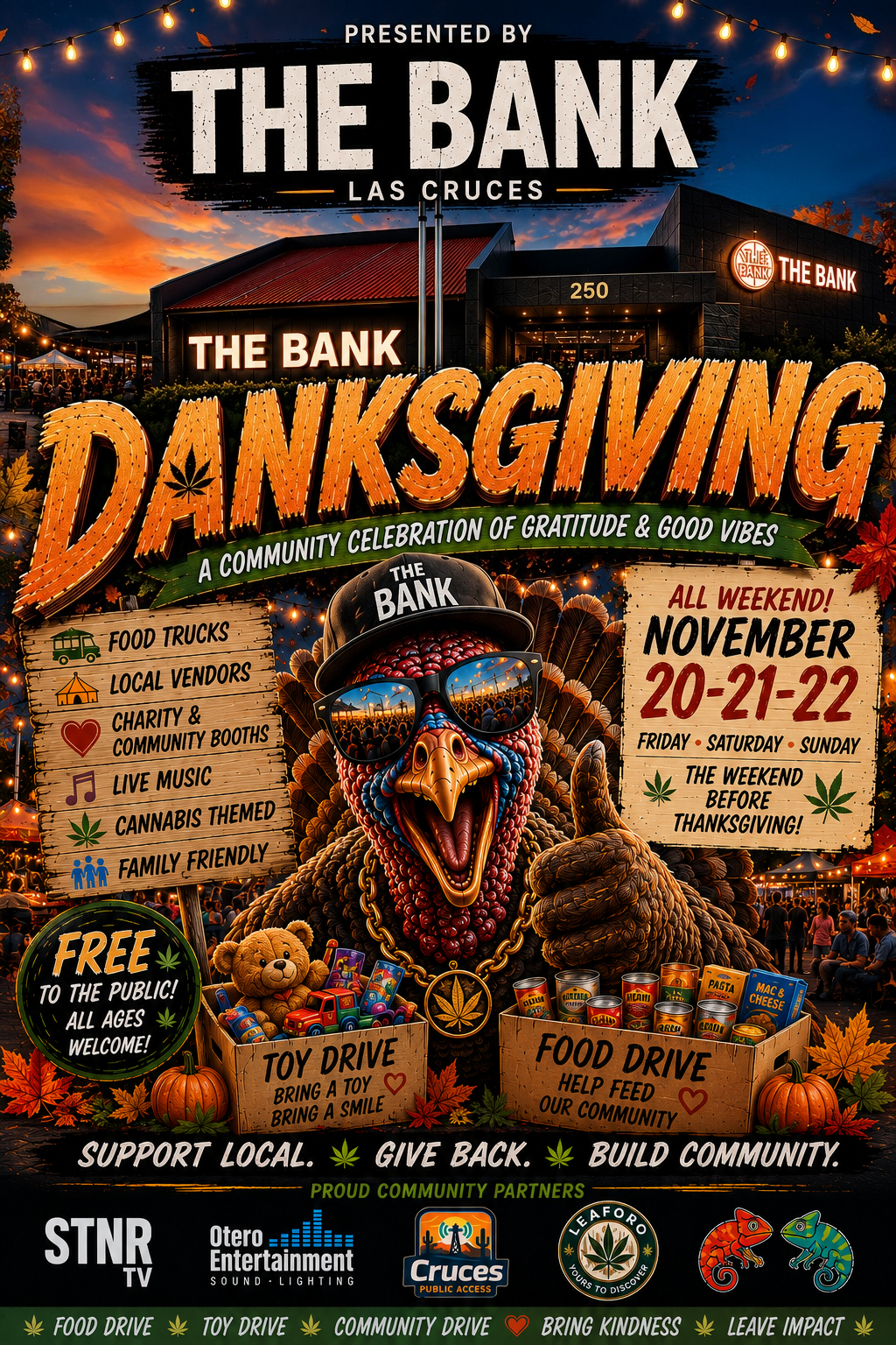 Danksgiving event flyer
