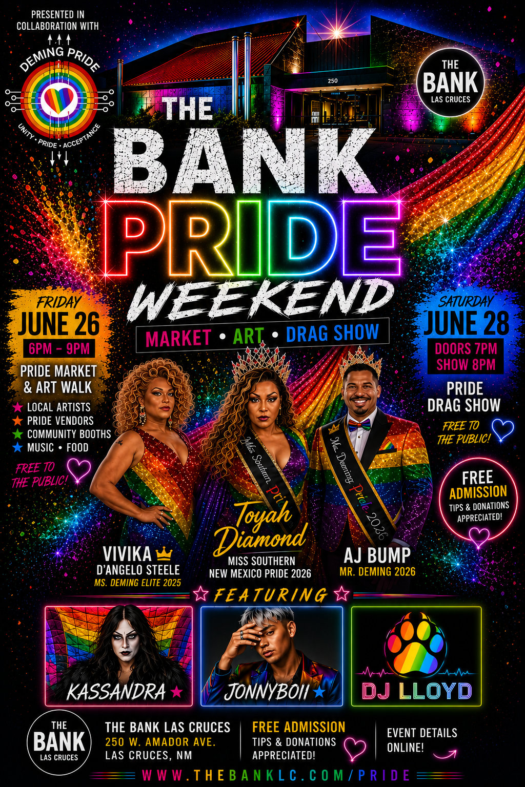 Pride Weekend event flyer